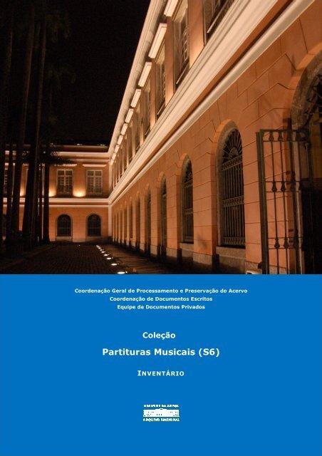 Partituras Musicais - Arquivo Nacional
