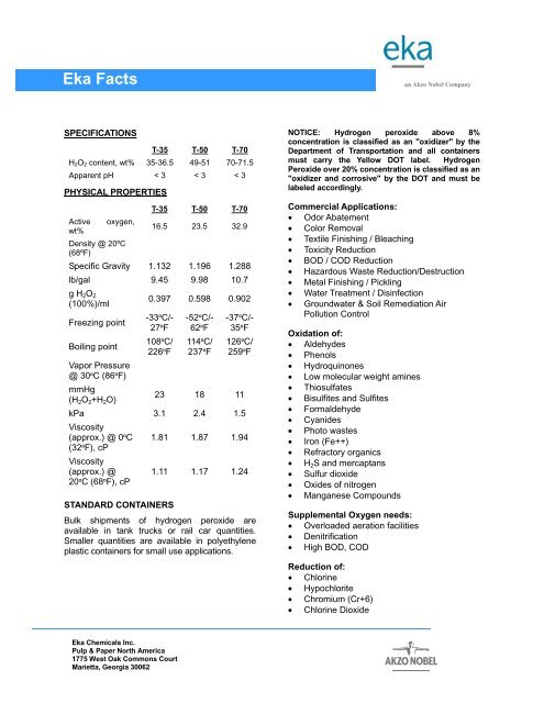 Eka Facts - Colonial Chemical Solutions