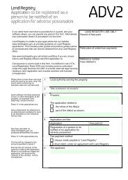 Form ADV2 - Land Registry