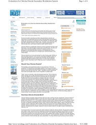 of 4 Evaluation of a Chlorine - AquaPulse Systems