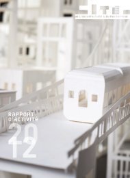 Rapport d'activitÃ©s 2012 - CitÃ© de l'architecture & du patrimoine