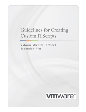 Guidelines for Creating Custom ITScripts