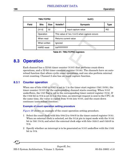 SuperH (SH) 64-Bit RISC Series SH-5 System Architecture, Volume ...