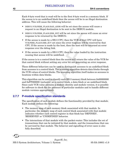 SuperH (SH) 64-Bit RISC Series SH-5 System Architecture, Volume ...