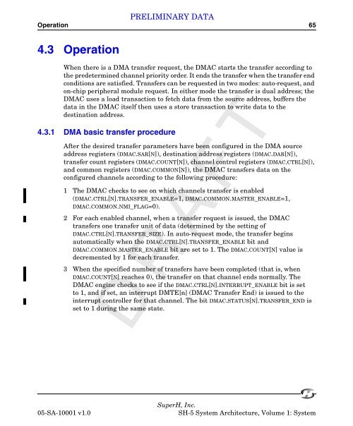 SuperH (SH) 64-Bit RISC Series SH-5 System Architecture, Volume ...