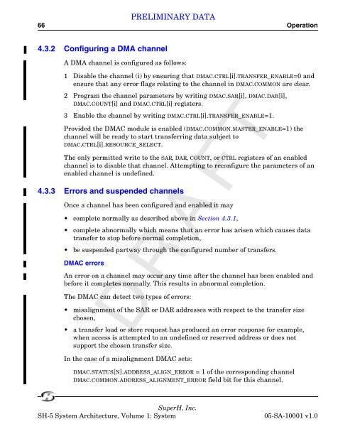 SuperH (SH) 64-Bit RISC Series SH-5 System Architecture, Volume ...