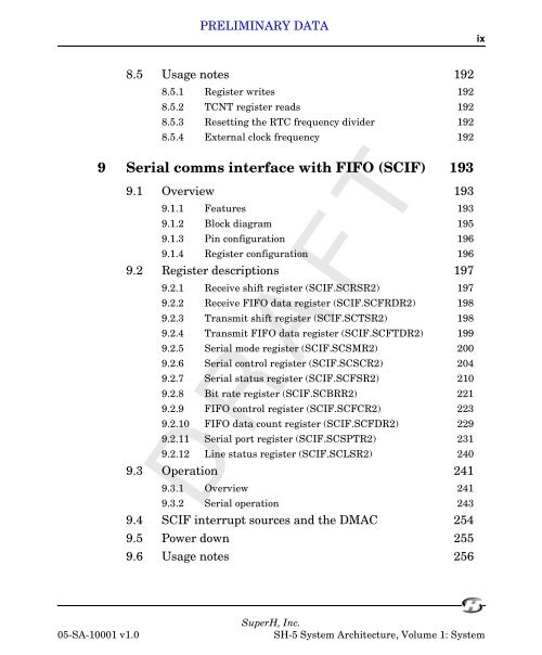 SuperH (SH) 64-Bit RISC Series SH-5 System Architecture, Volume ...