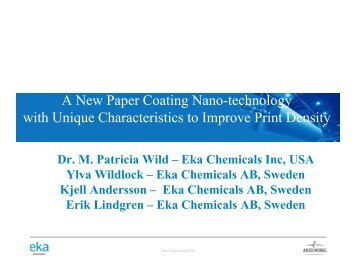 A New Paper Coating Nano-technology with Unique ... - tappi