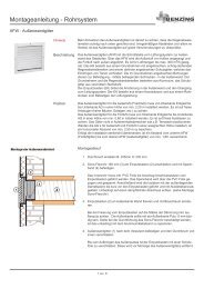 Montage- und Betriebsvorschrift Sono-Flex und Quadro-Flex - Benzing