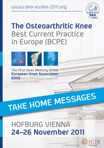 download the take home messages - European Knee Associates