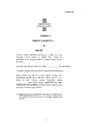 sodba v imenu ljudstva in sklep - Agencija za trg vrednostnih papirjev
