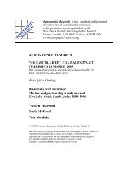 Marital and partnership trends in rural KwaZulu-Natal, South Africa ...