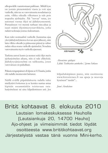 korjattu Brittisportti 2 2010 - MG Car Club Finland Ry