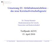 Ministerialdirigent Dr. Thomas Rummler - AGVU