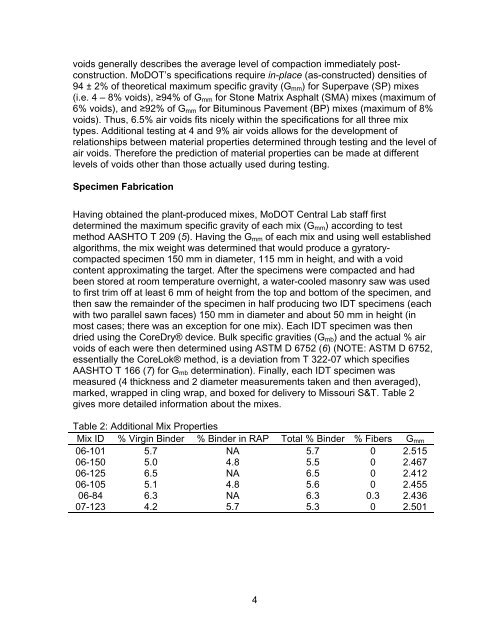 Determination of Creep Compliance and Tensile Strength of Hot-Mix ...