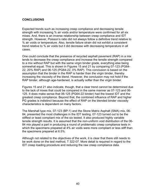 Determination of Creep Compliance and Tensile Strength of Hot-Mix ...