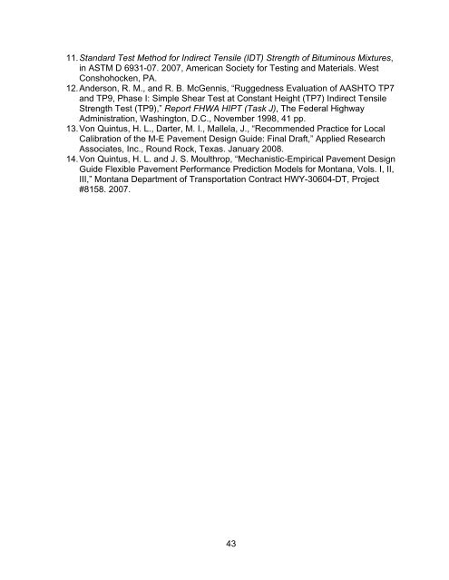 Determination of Creep Compliance and Tensile Strength of Hot-Mix ...