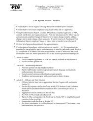 Unit Bylaws Review Checklist - The California State PTA