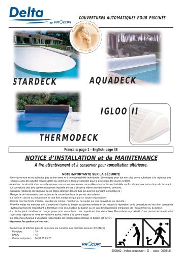 STARDECK IGLOO II AQUADECK THERMODECK - Piscines Zyke