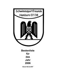 Bestenliste 2006 - SSF Hamborn 07/38 eV