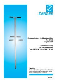 Einbauanleitung fÃƒÂ¼r Einstiegshilfen Typ 47205 ... - Zarges GmbH