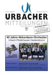 40 Jahre Akkordeon-Orchester - Gemeinde Urbach