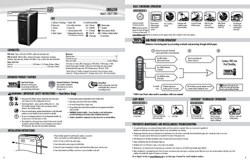 C-120i/C-120Ci Manual-2009 - Fellowes