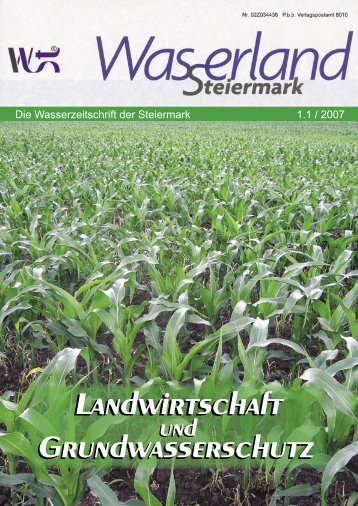 Landwirtschaft Grundwasserschutz - Wasserland Steiermark