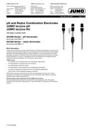 pH and Redox Combination Electrodes JUMO tecLine pH JUMO ...