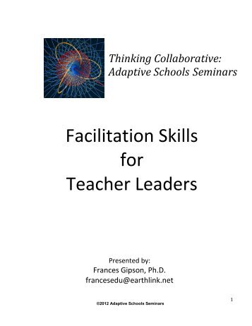 Facilitation Skills for Teacher Leaders Handout - NESA