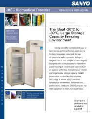 30°C Biomedical Freezers MDF-U730 & MDF-U730M - Lobov