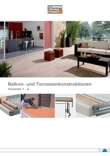 Balkon- und Terrassenkonstruktionen Varianten ... - Schlüter-Systems