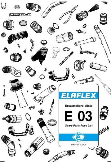 Ersatzteilpreisliste Spare Parts Price List - bei ELAFLEX