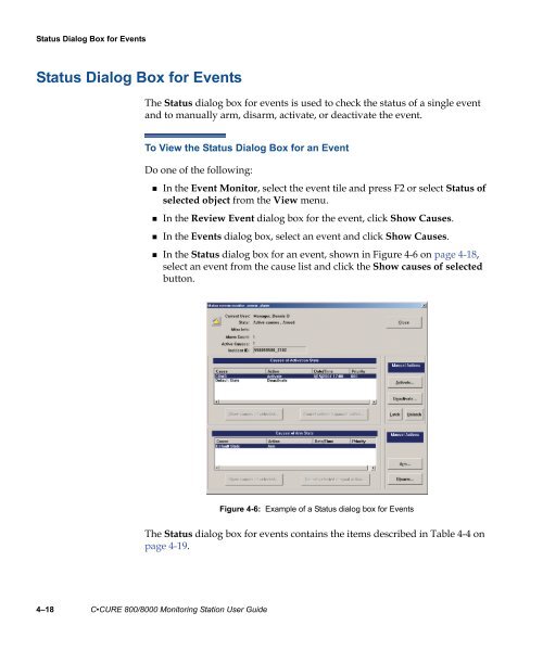 Câ¢CURE 800/8000 Monitoring Station Guide - Tyco Security Products