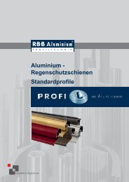 Regenschutzschienen Standardprofile - R·B·B Aluminium ...