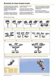 Brackets for Base-Hinged Masts - Abacus Lighting