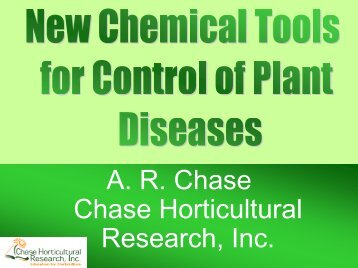 New Chemical Tools for Control of Plant Diseases