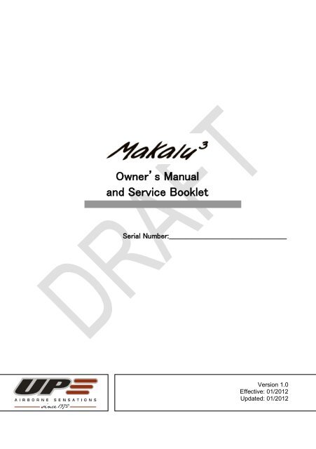 Download Manual (PDF) (1.2MB) - Eagle Paragliding Store!