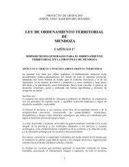 LEY DE ORDENAMIENTO TERRITORIAL DE MENDOZA