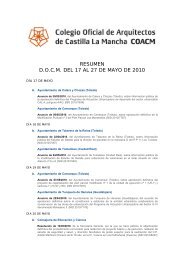 resumen docm del 17 al 27 de mayo de 2010 - Colegio Oficial de ...