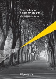 Growing Beyond: a place for integrity - Ernst & Young