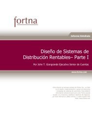 Diseño de Sistemas de Distribución Rentables– Parte I - Fortna