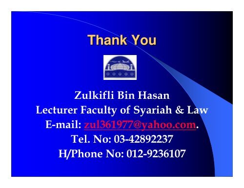 CIVIL AND CRIMINAL PROCEDURE IN SYARIAH COURT LAA 3043