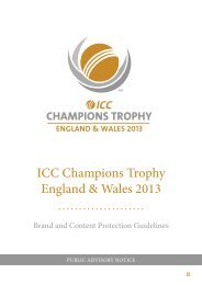 ICC Champions Trophy England & Wales 2013 - International ...