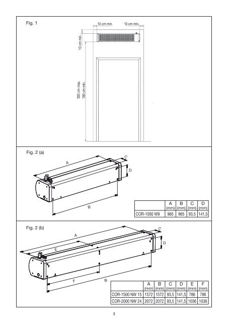 cor-1000 nw 9 cor-1500 nw 15 cor-2000 nw 24 cortinas de aire air ...