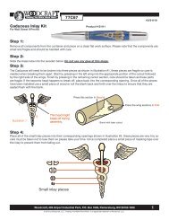 Step 1: Step 2: Step 3: Step 4: 77C87 1 Caduceus Inlay Kit - Woodcraft