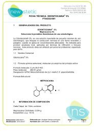 FICHA TÃCNICA: ODONTOCAINAÂ® 3% FTAO32-001 - New Stetic