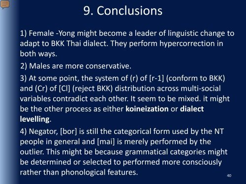 Code mixing in Lanna Thai: the mixture of Northern Thai dialects ...