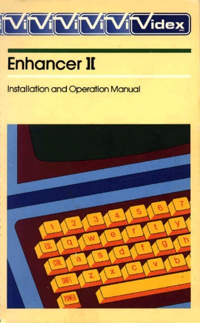 Videx Enhancer II - Installation and Operation Manual.pdf