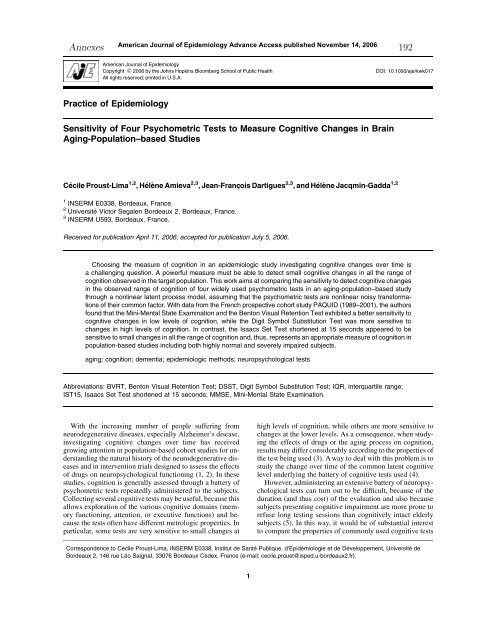 Télécharger le texte intégral - ISPED-Enseignement à distance